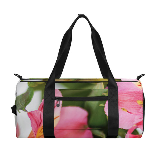 Alstroemeria Flower Print Gym Bag