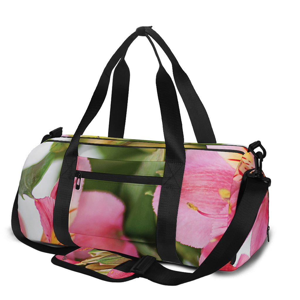 Alstroemeria Flower Print Gym Bag