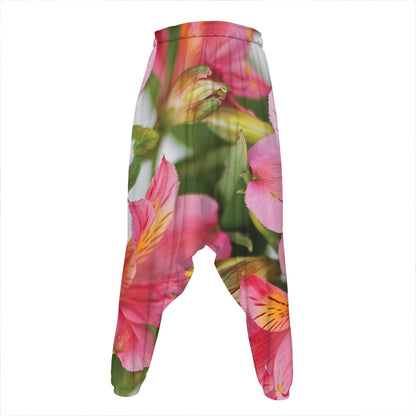 Alstroemeria Flower Print Hammer Pants