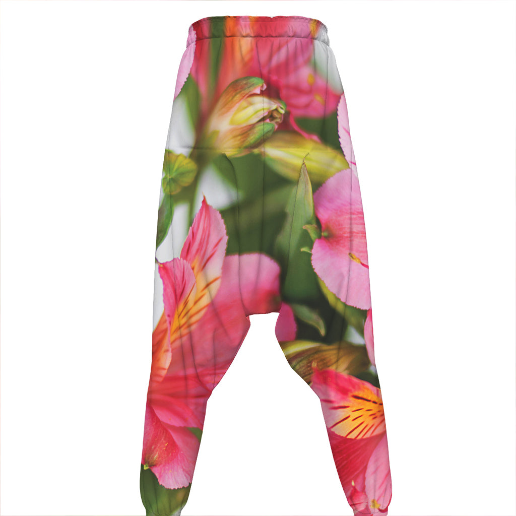 Alstroemeria Flower Print Hammer Pants