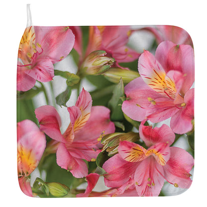 Alstroemeria Flower Print Hand Towel