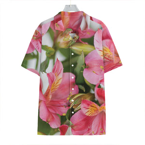 Alstroemeria Flower Print Hawaiian Shirt