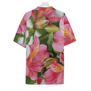 Alstroemeria Flower Print Hawaiian Shirt