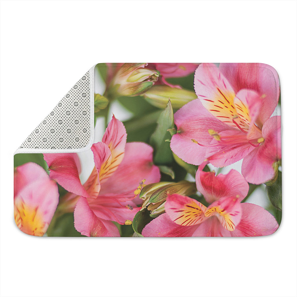 Alstroemeria Flower Print Indoor Door Mat