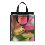 Alstroemeria Flower Print Insulated Lunch Tote