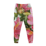 Alstroemeria Flower Print Jogger Pants