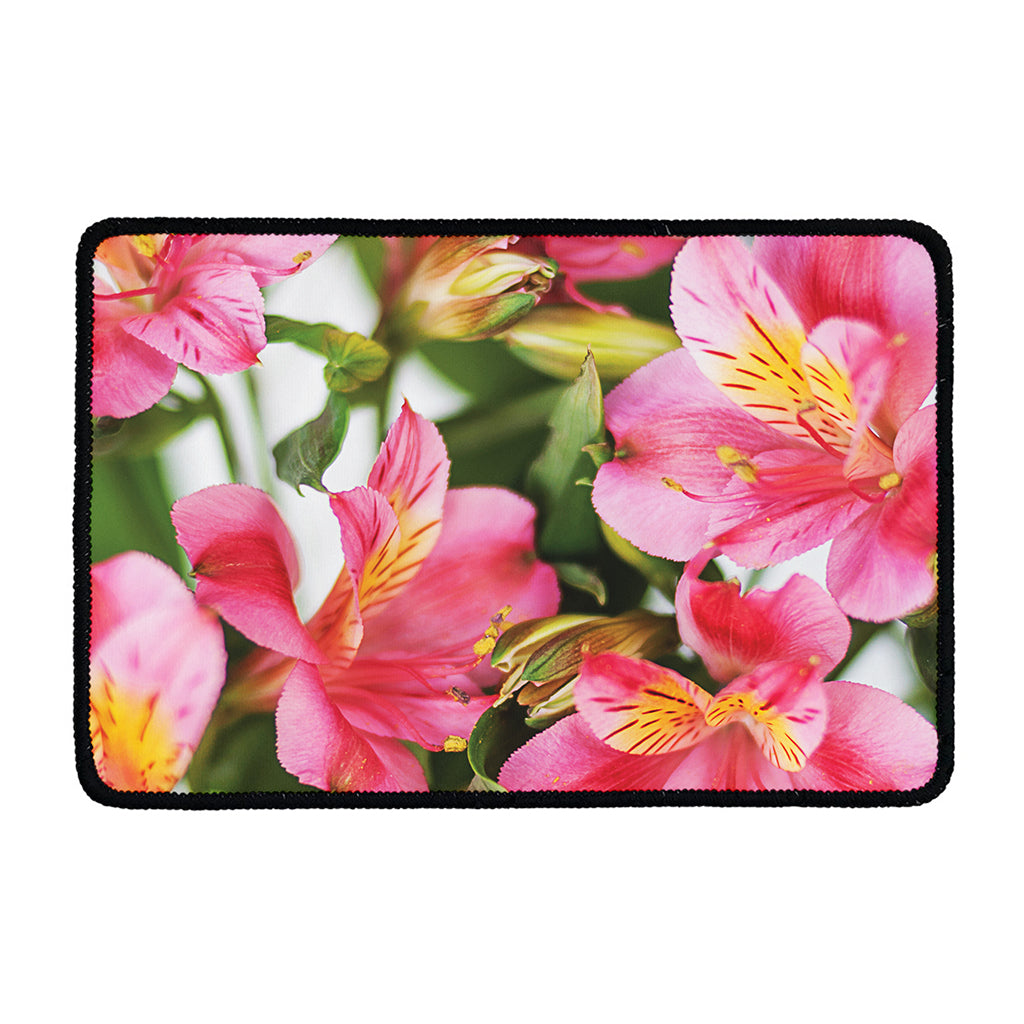 Alstroemeria Flower Print Kitchen Mat