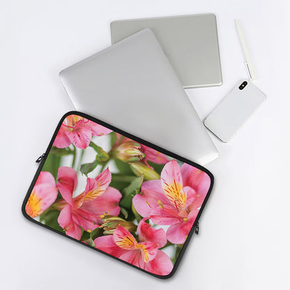 Alstroemeria Flower Print Laptop Sleeve