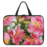 Alstroemeria Flower Print Laptop Sleeve With Handle