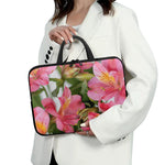 Alstroemeria Flower Print Laptop Sleeve With Handle