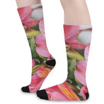 Alstroemeria Flower Print Long Socks