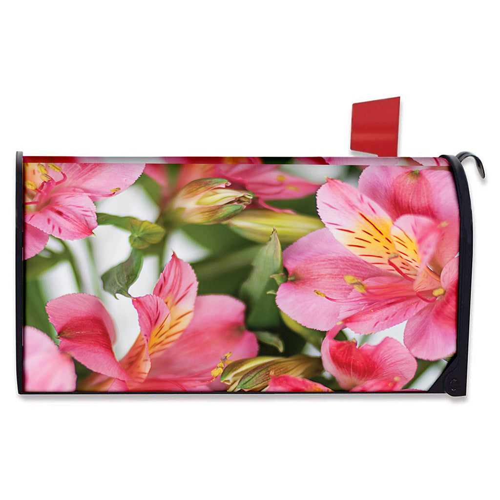 Alstroemeria Flower Print Mailbox Cover