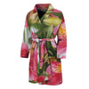 Alstroemeria Flower Print Men's Bathrobe