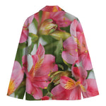 Alstroemeria Flower Print Men's Blazer