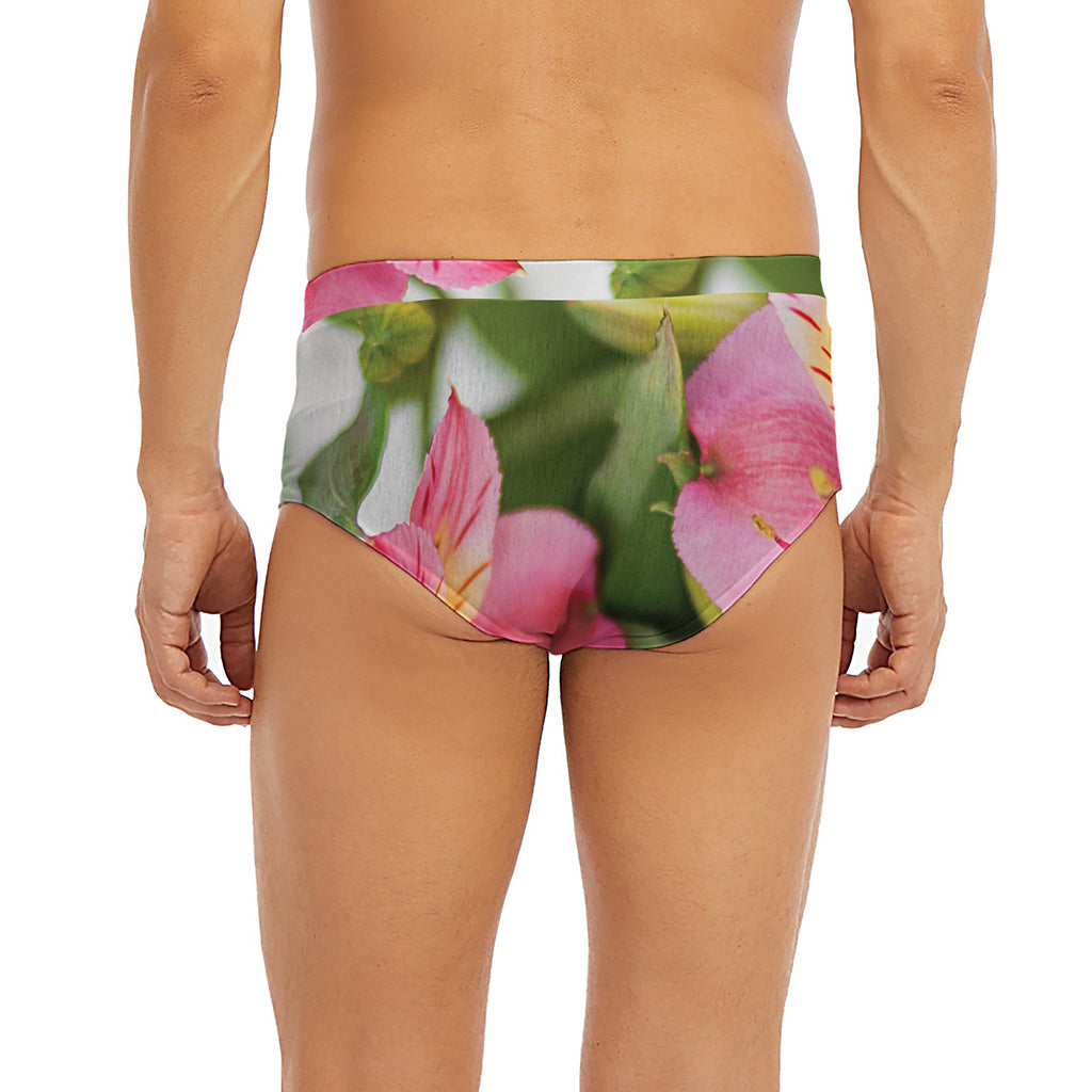 Alstroemeria Flower Print Men's Briefs