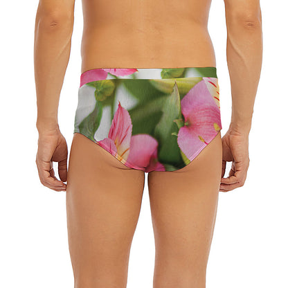 Alstroemeria Flower Print Men's Briefs