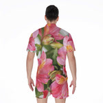 Alstroemeria Flower Print Men's Rompers