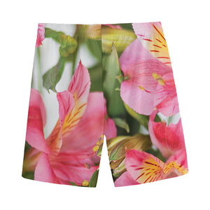 Alstroemeria Flower Print Men's Sports Shorts