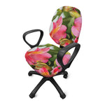 Alstroemeria Flower Print Office Chair Cover
