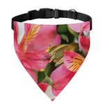 Alstroemeria Flower Print Over The Collar Dog Bandana