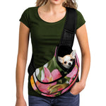 Alstroemeria Flower Print Pet Sling Carrier
