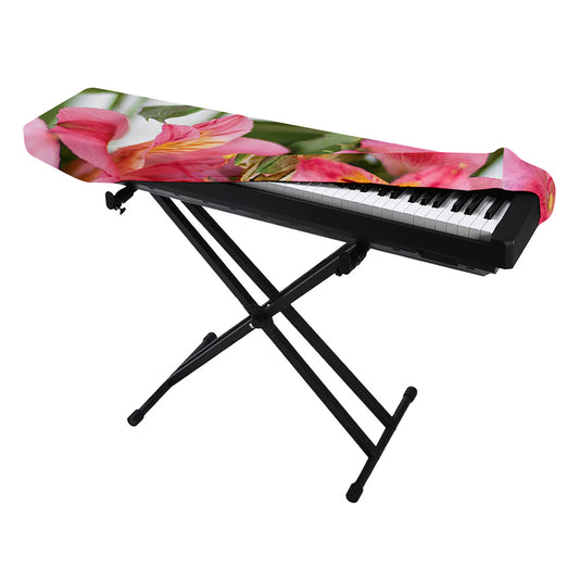 Alstroemeria Flower Print Piano Keyboard Cover