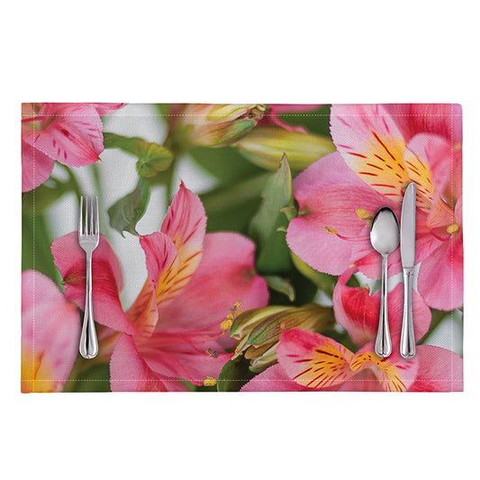Alstroemeria Flower Print Placemat