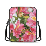 Alstroemeria Flower Print Rectangular Crossbody Bag