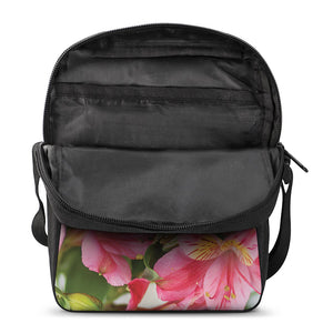 Alstroemeria Flower Print Rectangular Crossbody Bag