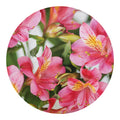 Alstroemeria Flower Print Round Blanket