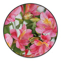 Alstroemeria Flower Print Round Floor Mat