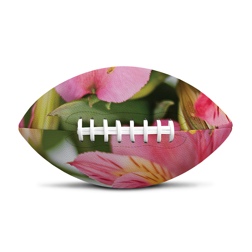 Alstroemeria Flower Print Rugby Ball