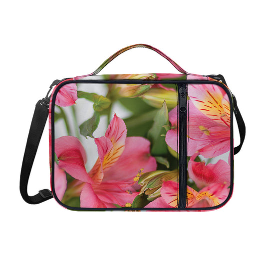 Alstroemeria Flower Print Shoulder Strap Bible Bag