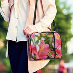 Alstroemeria Flower Print Shoulder Strap Bible Bag