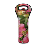 Alstroemeria Flower Print Single Neoprene Wine Tote