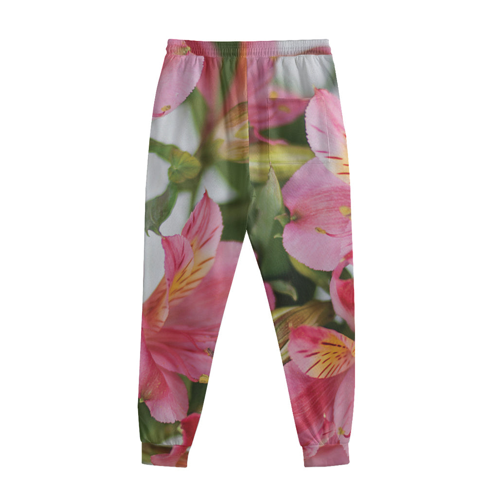 Alstroemeria Flower Print Sweatpants