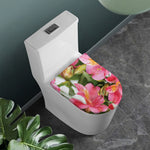 Alstroemeria Flower Print Toilet Lid Cover