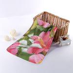 Alstroemeria Flower Print Towel
