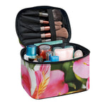 Alstroemeria Flower Print Travel Makeup Bag