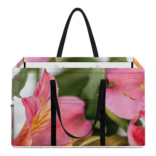 Alstroemeria Flower Print Utility Tote Bag