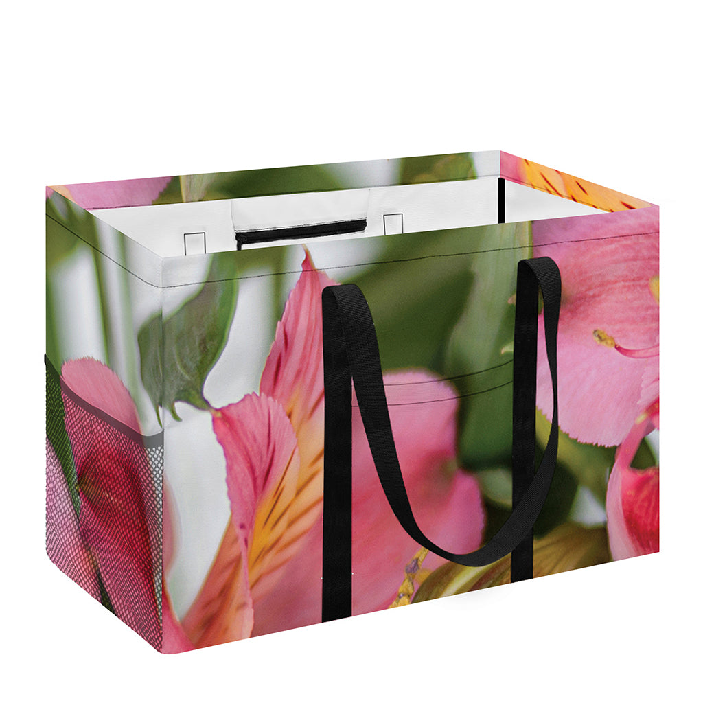 Alstroemeria Flower Print Utility Tote Bag