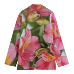 Alstroemeria Flower Print Women's Blazer