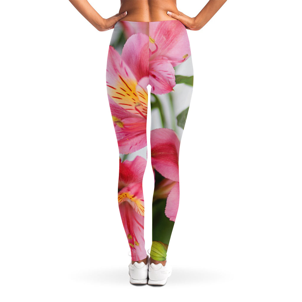 Alstroemeria Flower Print Women's Leggings