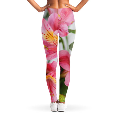 Alstroemeria Flower Print Women's Leggings