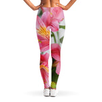 Alstroemeria Flower Print Women's Leggings