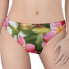 Alstroemeria Flower Print Women's Thong