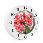 Amaryllis Flower Print Alarm Clock