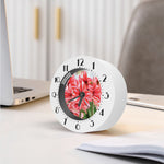 Amaryllis Flower Print Alarm Clock