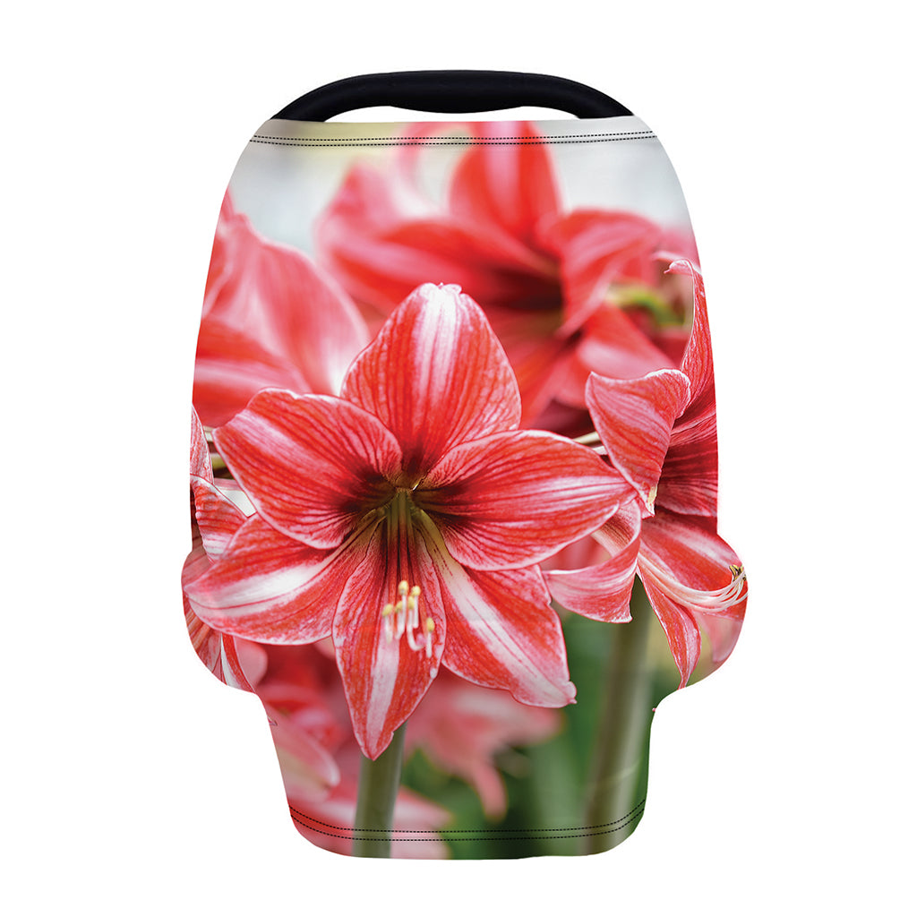 Amaryllis Flower Print Baby Seat Cover
