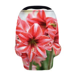 Amaryllis Flower Print Baby Seat Cover
